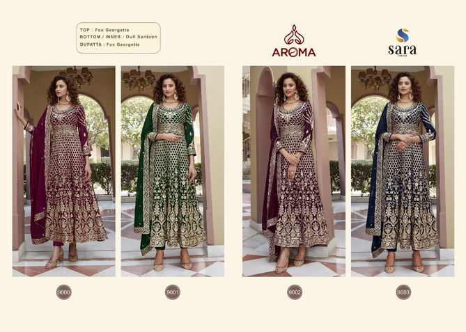 Aroma Mariyah Georgette Wedding Salwar Suits Catalog